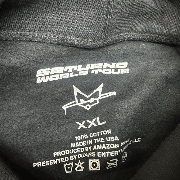 Rauw Alejandro Saturno World Tour 2023 Logo Hoodie - Picture 3 of 3